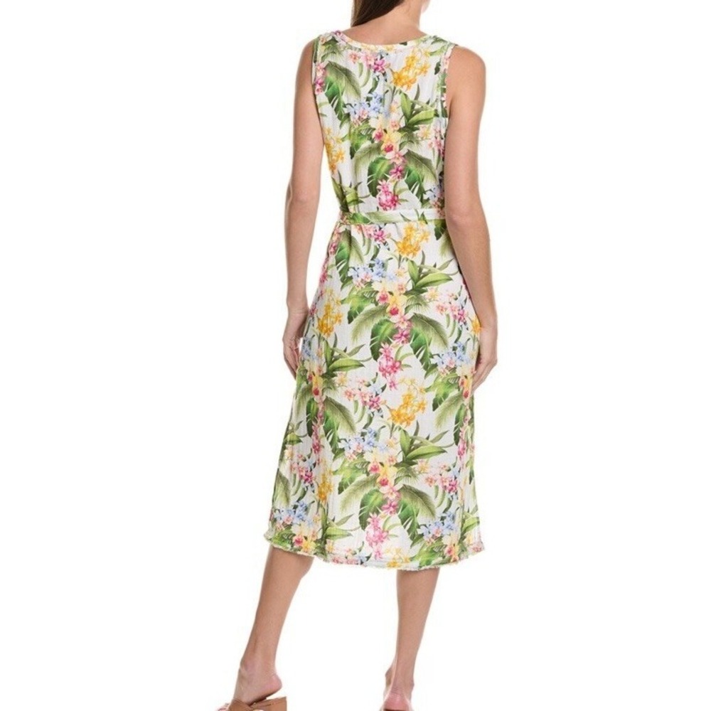 NEW Tommy Bahama Women Island Soft Dress Small Breezy Blooms‎ Midi Cotton Gauze